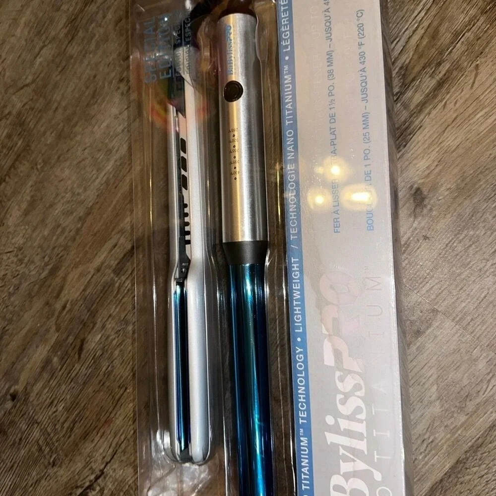 Babyliss PRO Nano Titanium Ultra Thin Flat Iron & Curling Wand Limited